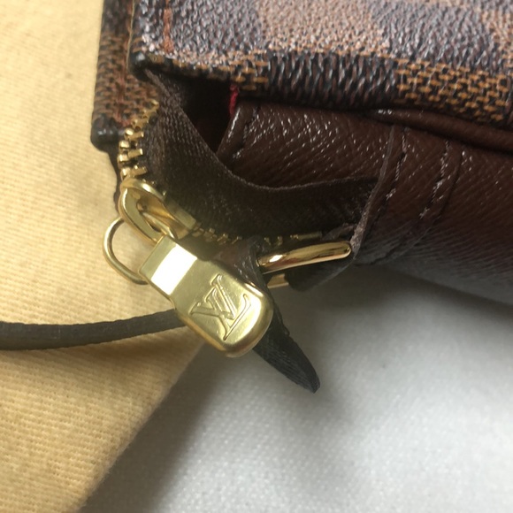 Auth. LV Damien Ebene mini canvas wristlet pouch-no box included - Picture 10 of 13
